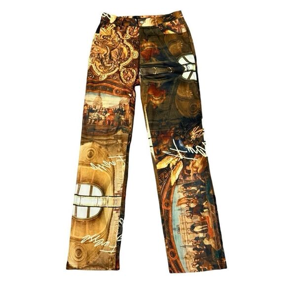 Artistic Print Women's Pants - Picture 5 of 13